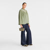 Artichoke Le Pliage Green Pouch with handle